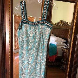 Tory Burch Turquoise mini dress Size Small